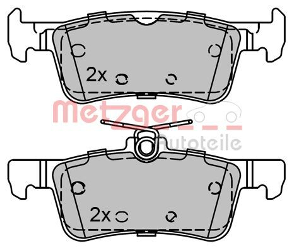 METZGER - 1170810-MEZ - Brake Pad Set, disc brake