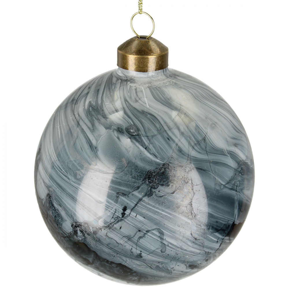 Mensa Home - Стеклянная безделушка 10см Мрамор / артикул   MAS-6135  / GTIN 00806053