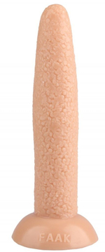 Телесный конический анальный фаллоимитатор - 23 см. (Цвет: телесный)