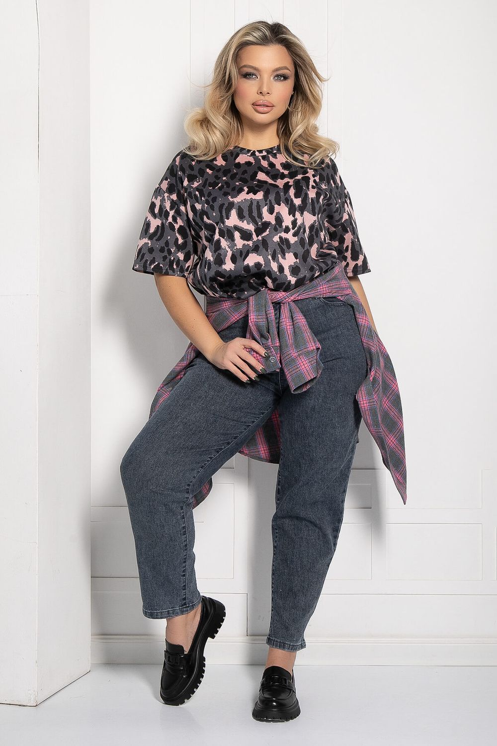 Джинсы Ты на высоте (мокрый асфальт) Б12709-4 LT Collection