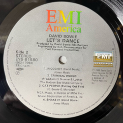 Винтажная виниловая пластинка LP David Bowie Let's Dance (Japan 1983) (Obi) Ricochet