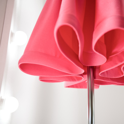 розовое платье для бальных танцев