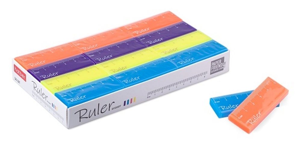 Ластик 55*22*7мм. &quot;Ruler&quot; (Хатбер)