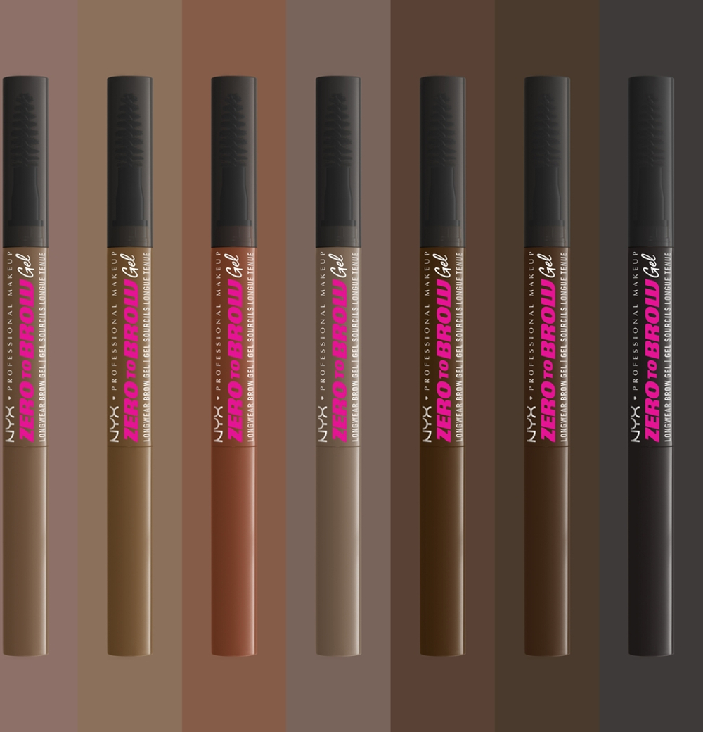 NYX Professional Makeup Zero To Brow Gel - Гель для бровей с аппликатором оттенок 05 Ash Brown, 2 ml