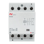 Контактор модульный КМ 40А 4NO 230В АС (3 мод.) AVERES EKF
