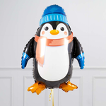 Шар-фигура, фольга, "Пингвин в шапочке" (FМ), 39"/98 см (БГ-40)