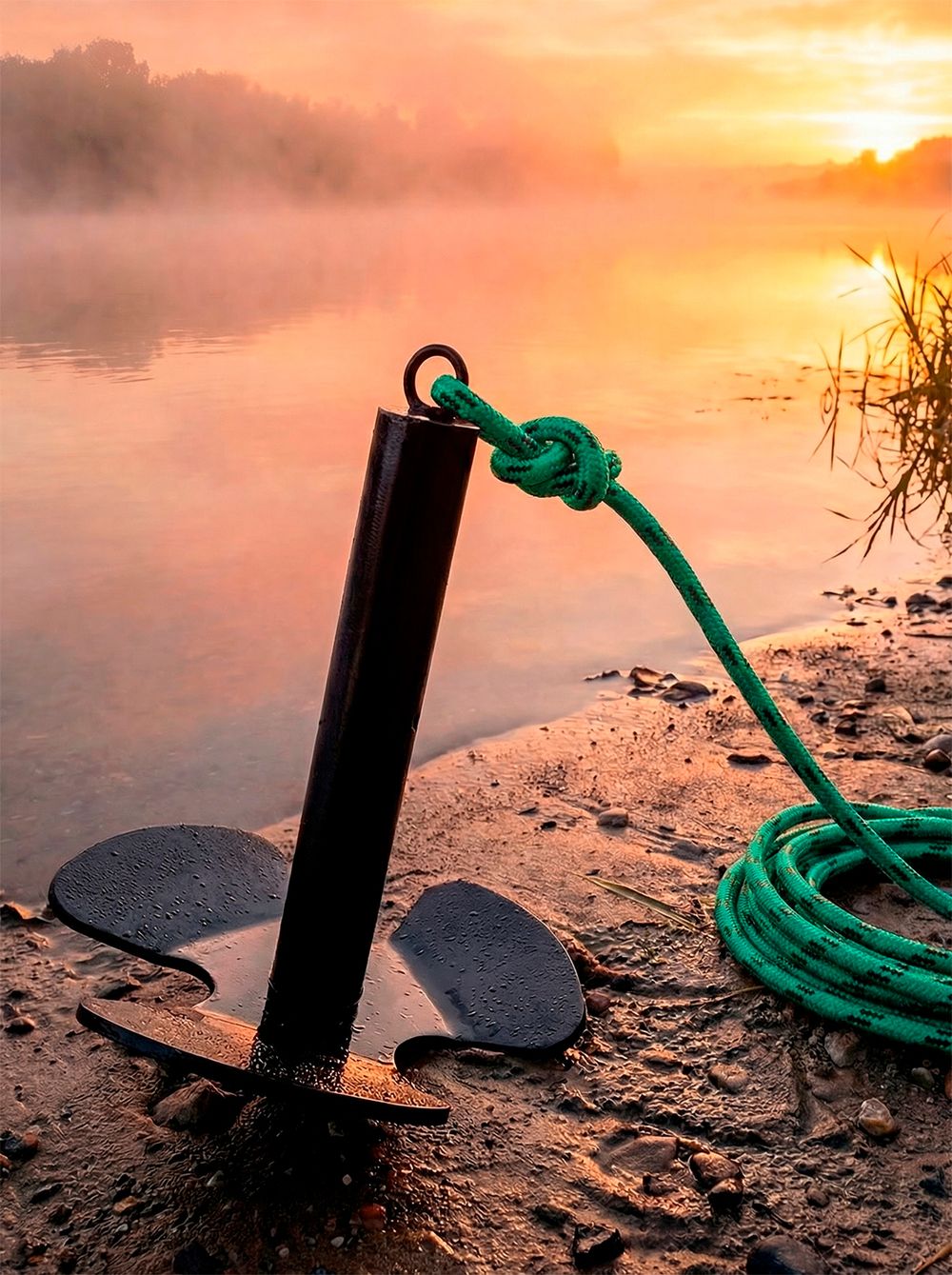 Якорь разборный 5кг с якорной намоткой, толщина 8мм, длина 30м