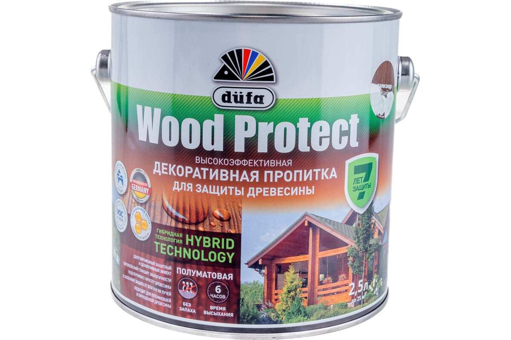 Пропитка декоративная для защиты древесины Dufa Wood Protect палисандр