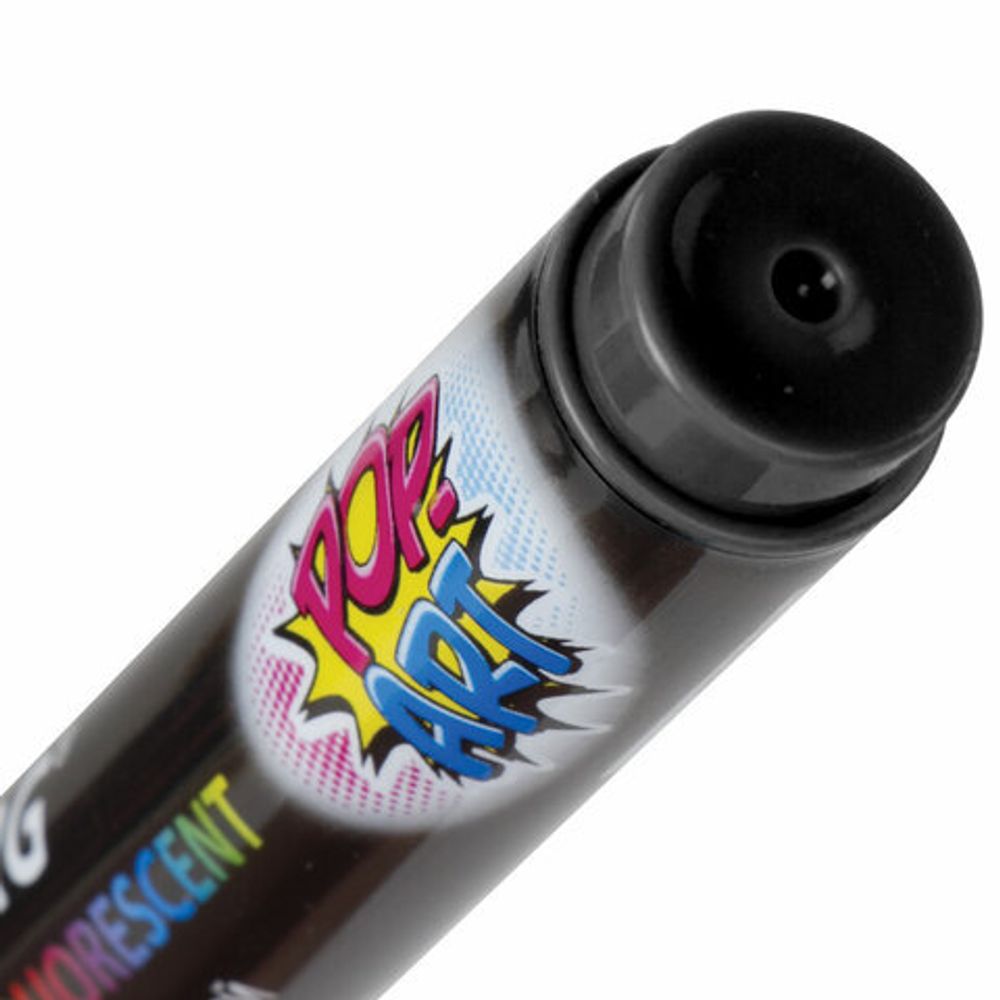 Маркер меловой "POP-ART" ЧЕРНЫЙ, 5 мм, сухостираемый, для гладких поверхностей, BRAUBERG, 151534