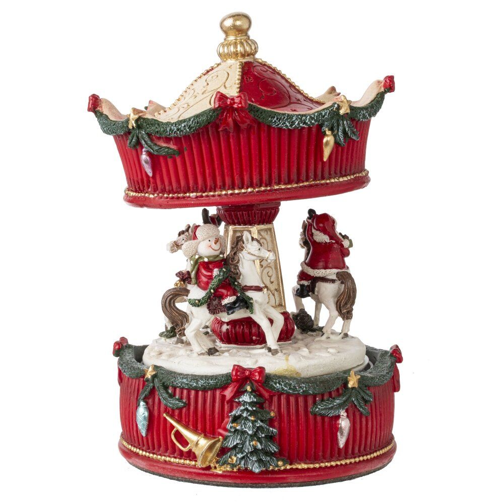 GAEM Фигурка декоративная с муз и функц движения "Карусель", L10,5 W10,5 H17 см