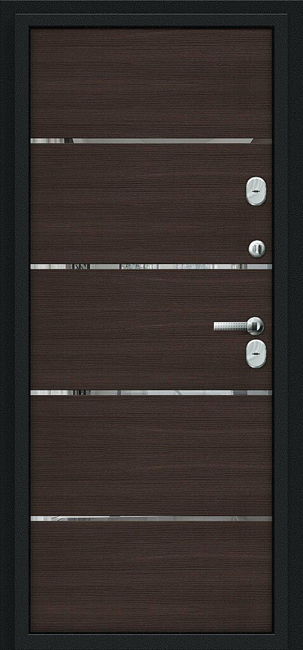 Thermo Лайн Букле черное/Wenge Veralinga 205*86 левое