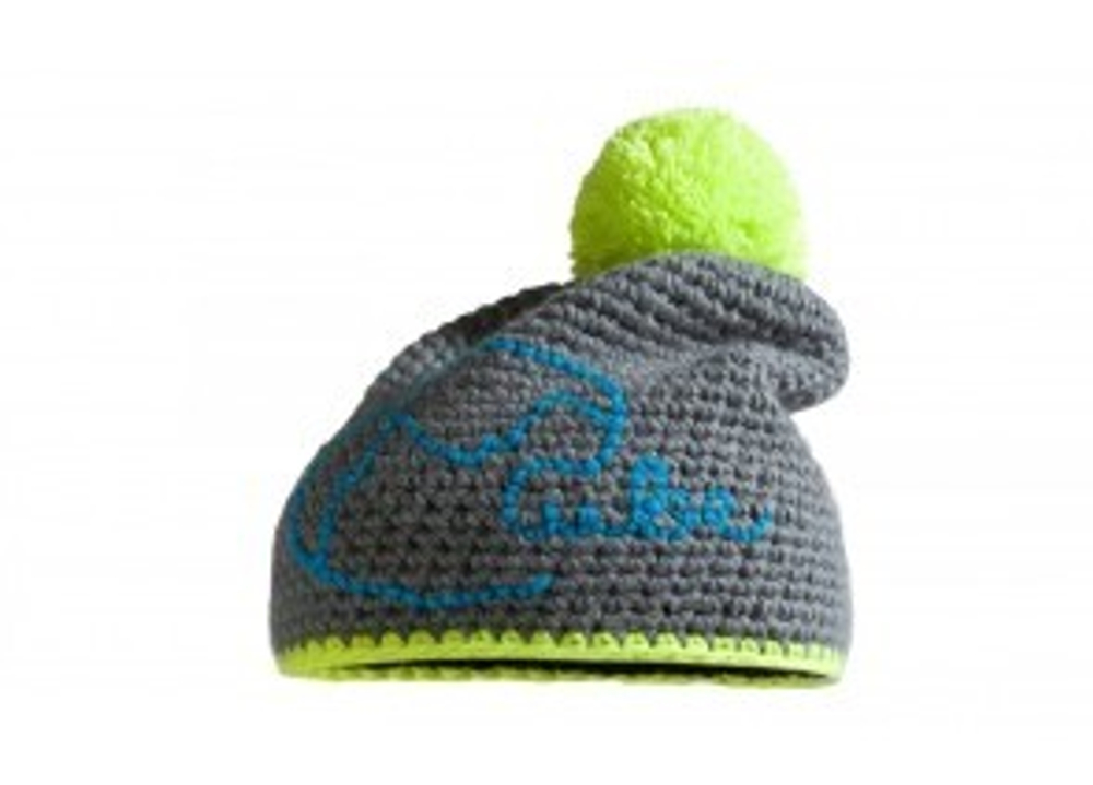 Шапка CUBE Fichelmountains Bobble Beanie grey/blue/lime cube11647