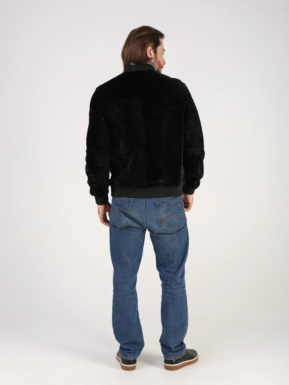 Дубленка зимняя натуральная двухсторонняя шуба бобмер