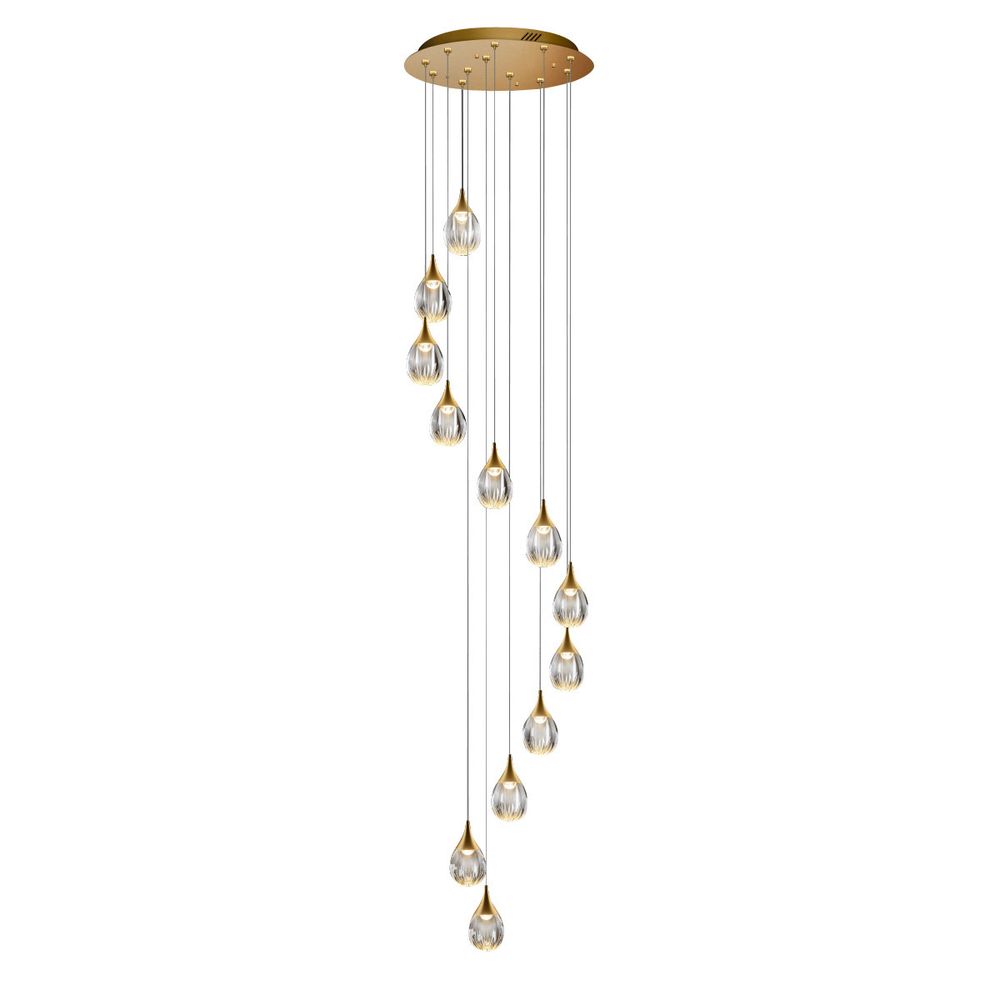 Подвесной светильник MD24001004-12A gold/clear