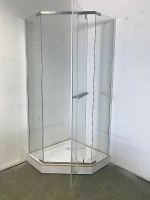 Душевой уголок CeruttiSpa Chika 100x100 CHIKA ZP101T стекло прозрачное/профиль хром