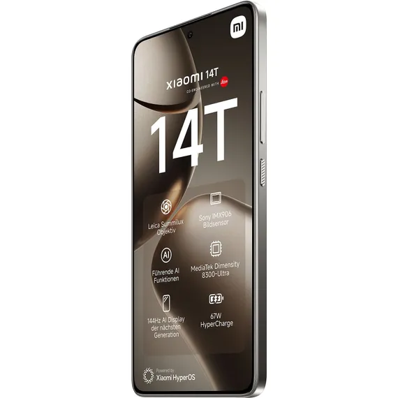 Смартфон Xiaomi 14T 12 ГБ | 512 ГБ («Титановый Серый» | Titan Gray) (версия Global)