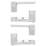 Готовая гостиная Woodville Oluwande белый, белый глянец