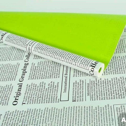 Пленка ЖЕМЧУЖНАЯ ГАЗЕТА ЛИМОН/ЧЕРНЫЙ 60см*200