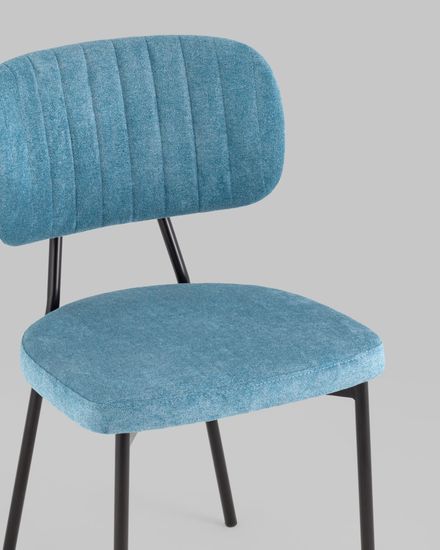 Стул Ханна велюр синий