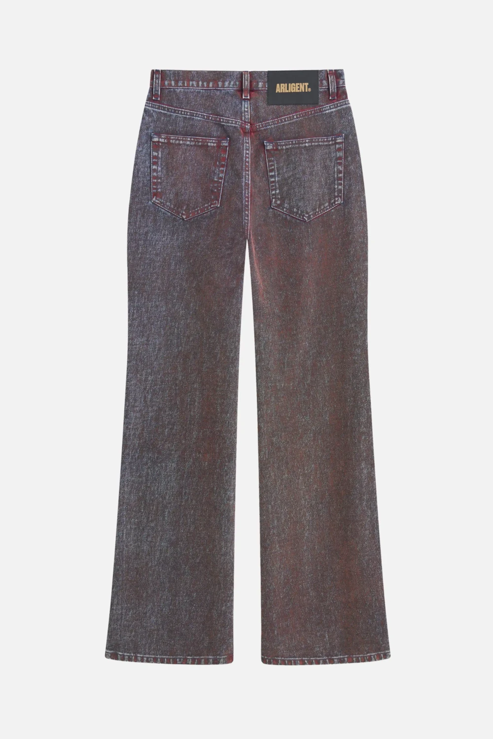 Джинсы клеш с бархатным покрытием