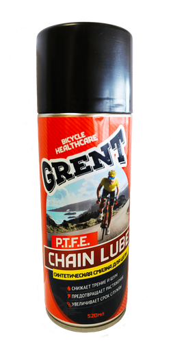Смазка-вело Цепная синтетическая с тефлоном 520мл.GRENT SYNTHETIC CHAIN LUBE (31598)