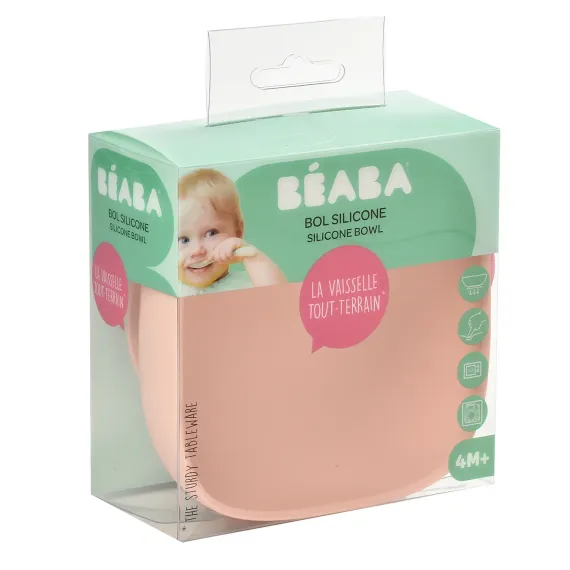 Миска из силикона Beaba Silicone Bowl With Suction Cup Pink