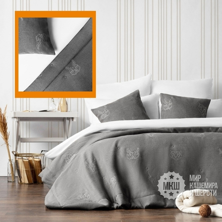 Набор текстиля для спальни ЛУККА (арт. BL10-292-03) - серый