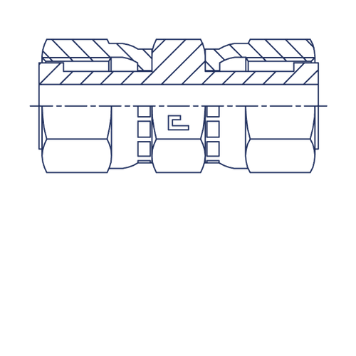 Соединение FH D16 ORFS 1 (обжатая гайка)