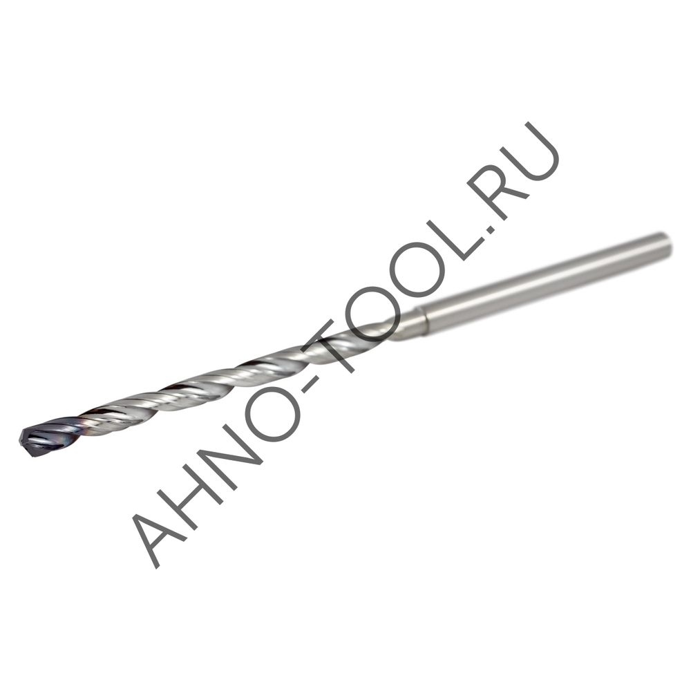 Сверло 3.1мм монолитное твердосплавное 12D с подводом СОЖ. SP-P801120310 VHM AHNO