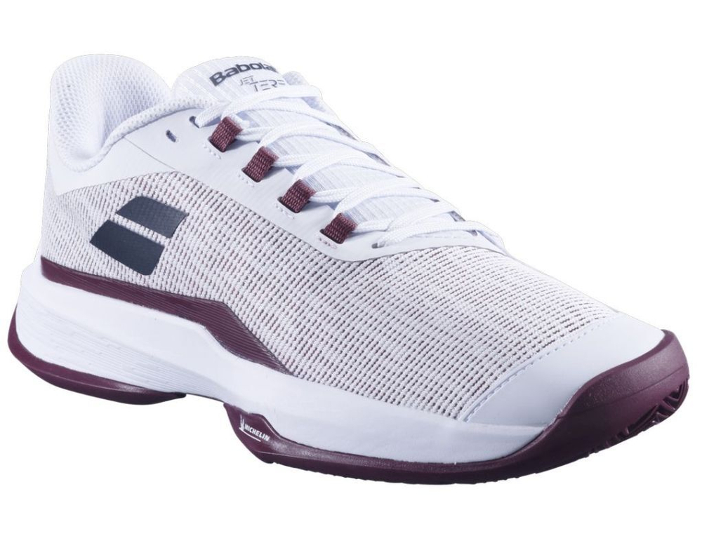 Мужские теннисные кроссовки Babolat Jet Tere 2 Clay - white/port royale