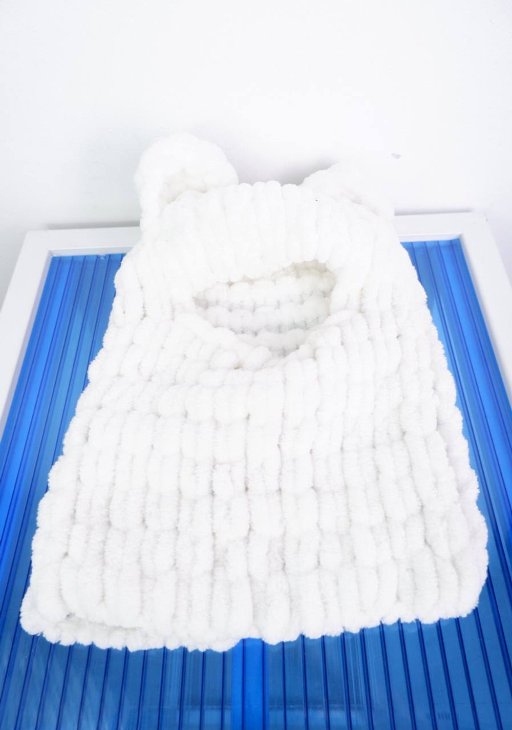 Шлем вязаный, ручная работа