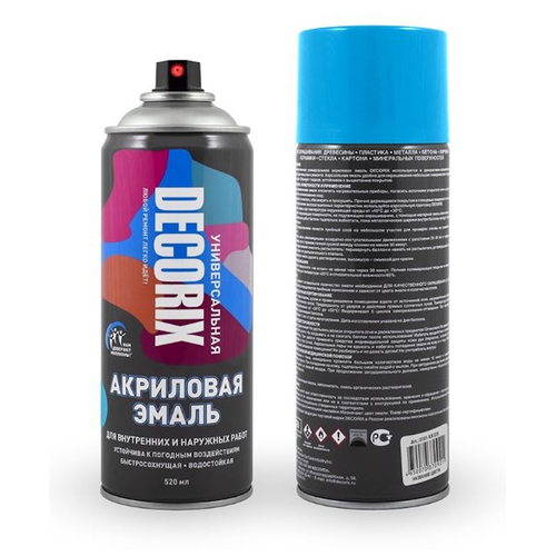 Эмаль аэроз. DECORIX акрил. светло-голубая 520мл  0101-20 DX * АКЦИЯ