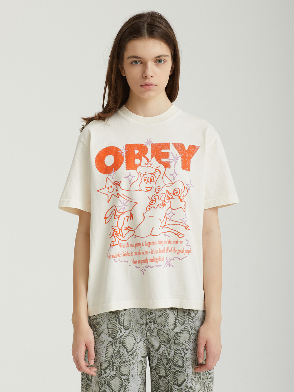 Женская Футболка Obey Spirit Guide