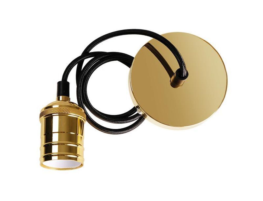 Патрон с проводом RETRO PLC 02 E27 230V/1M GOLDEN Pro JazzWay 5039018