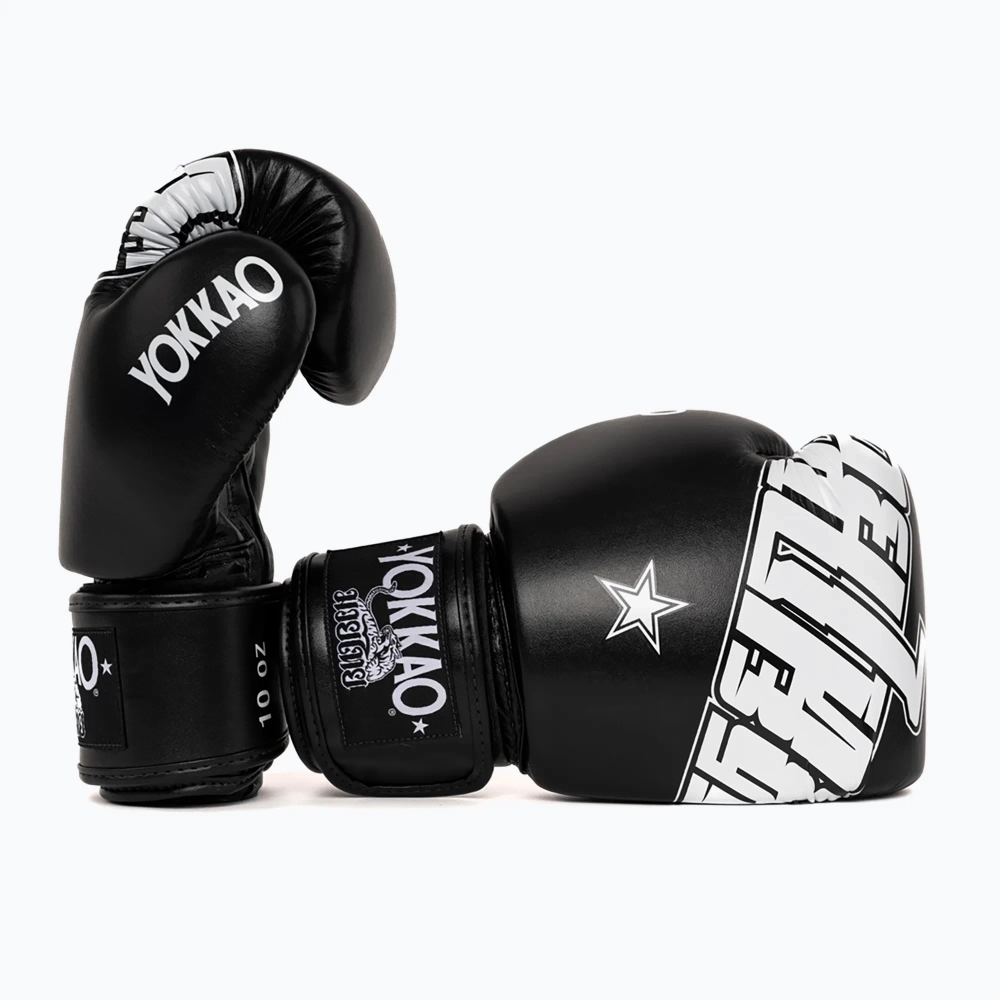 Боксёрские перчатки YOKKAO Lettering Boxing black