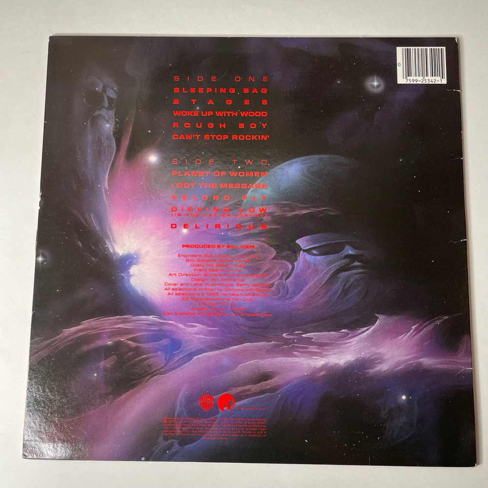 Винтажная виниловая пластинка LP ZZ Top Afterburner (USA 1985) Planet Of Women