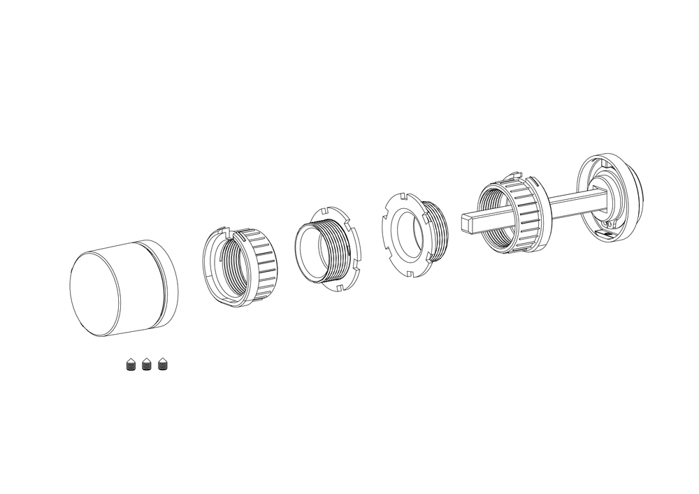 Ручка поворотная BK6.R.ART30 FSG-39 флорентийское золото