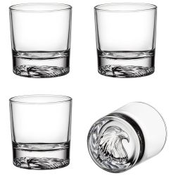 НАБОР СТАКАНОВ ДЛЯ ВИСКИ "EAGLE", 4 ШТ/310 МЛ