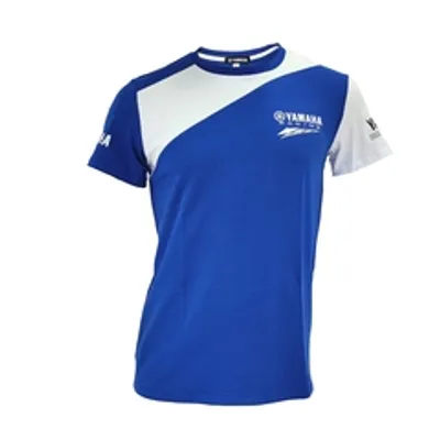 Футболка синяя/белая Racing, (р.S) Yamaha 90798R02BLSM