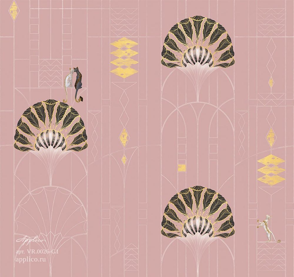 Бесшовная фреска Оро VR.0026-G1, 2,7 м (Ширина 4 м)