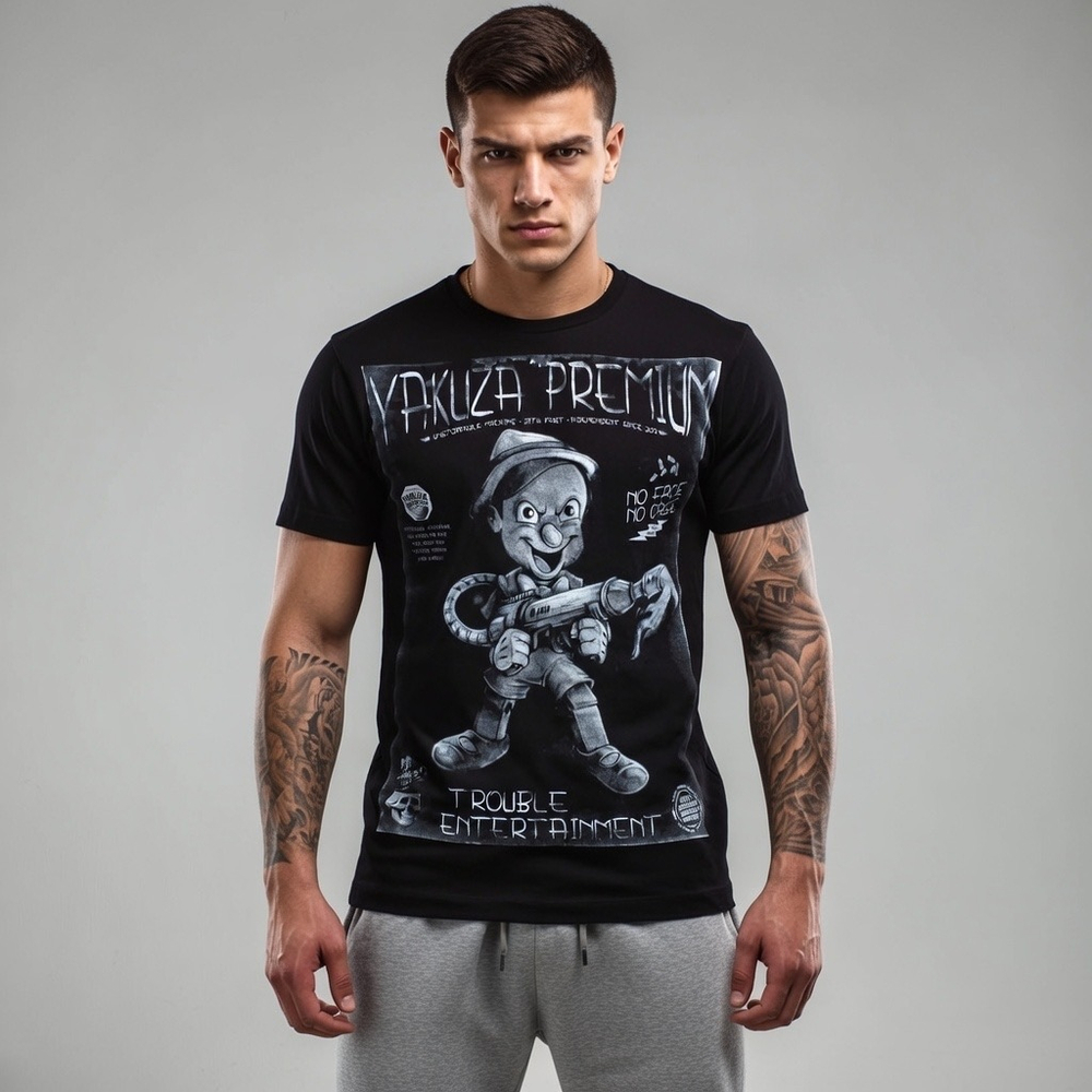 Футболка черная Yakuza Premium 4003