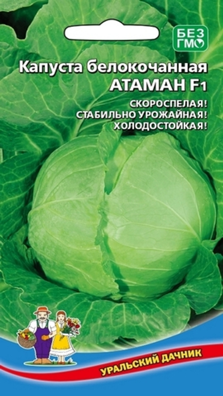 Капуста б/к "G. Атаман F1" 0,2г., Россия.
