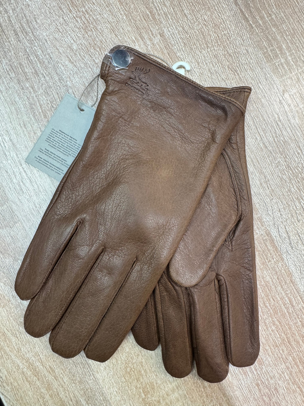 Перчатки. Мужские. Материал верха: Кожа оленя. Подклад: Трикотаж-шерсть. 5 шт в упаковке.