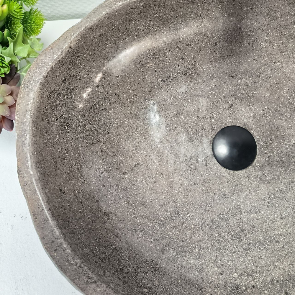Раковина из речного камня RS-63442 (57*46*16) 0123