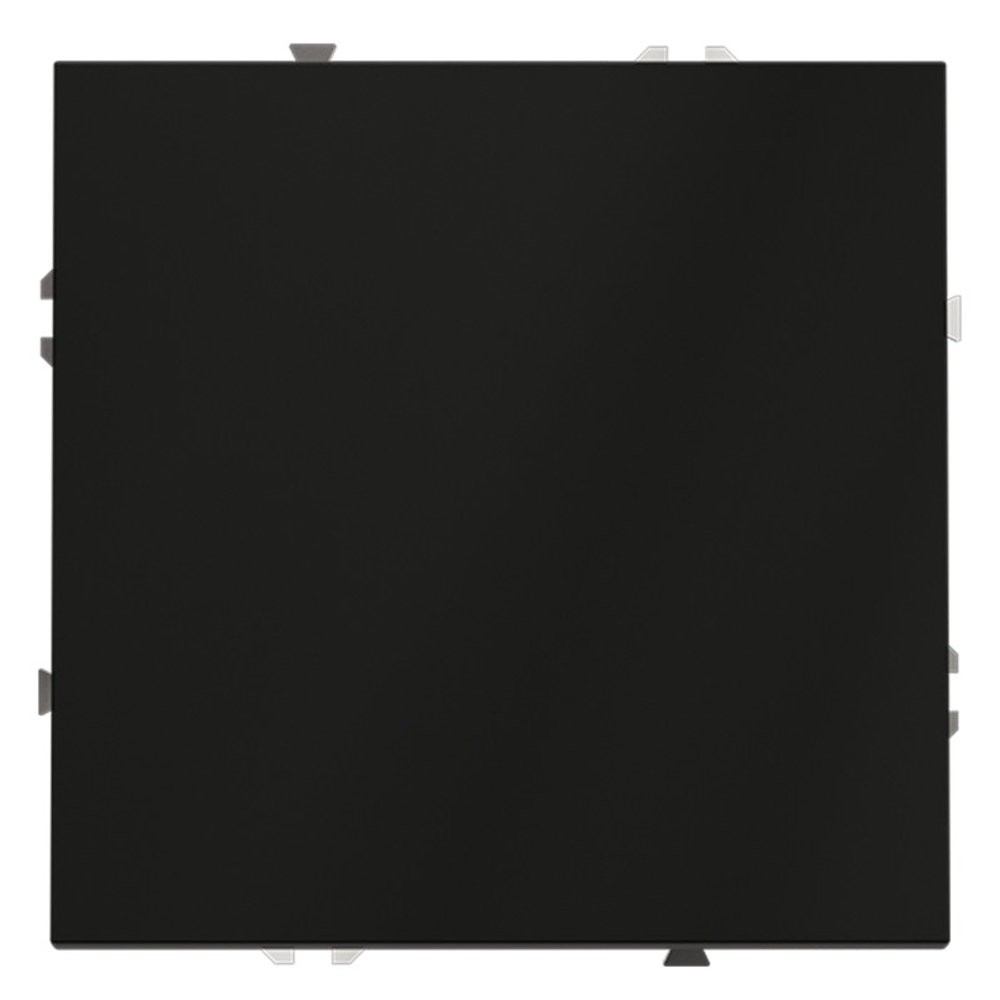 Перекрестный переключатель встраиваемый VOLTUM S70 одноклавишный 10А, (черный матовый)