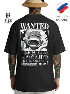 Футболка оверсайз с принтом Lyffy One Piece