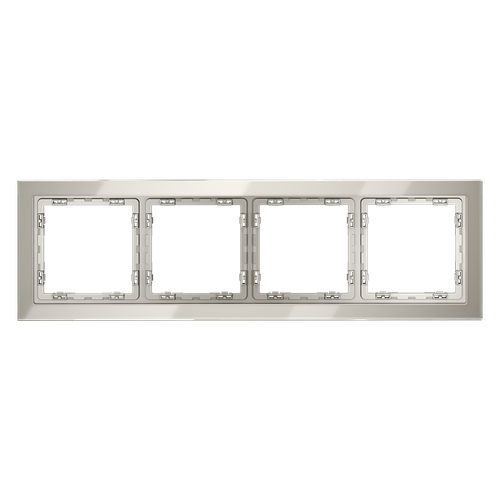 Рамка стеклянная VOLTUM S70 на 4 поста, (кашемир, стекло)