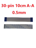 Шлейф FFC 30-pin Шаг 0.5mm Длина 10cm Прямой A-A AWM 20624 80C 60V VW-1