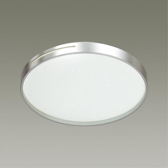 2076/DL PALE SN 000 Светильник пластик/белый/серебристый LED 48Вт 3000-6300K D390 IP43 пульт ДУ GETA SILVER