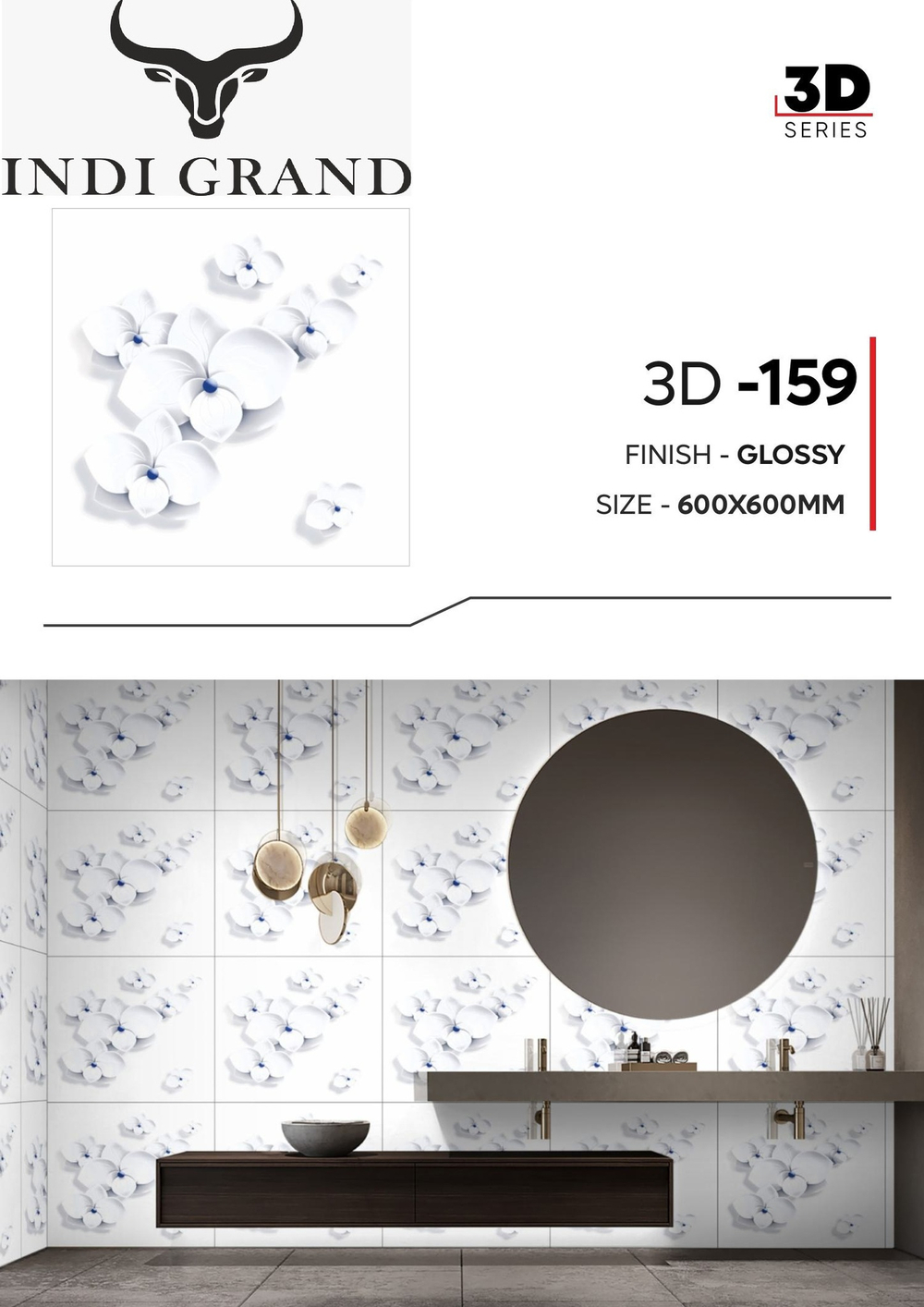 Керамогранит 3D 60х60 glossy - 159